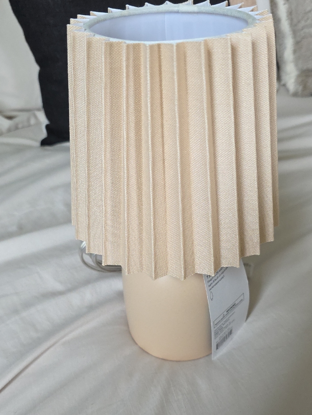 Room Essentials Set Of 2 Cream Pleated Table Lamp